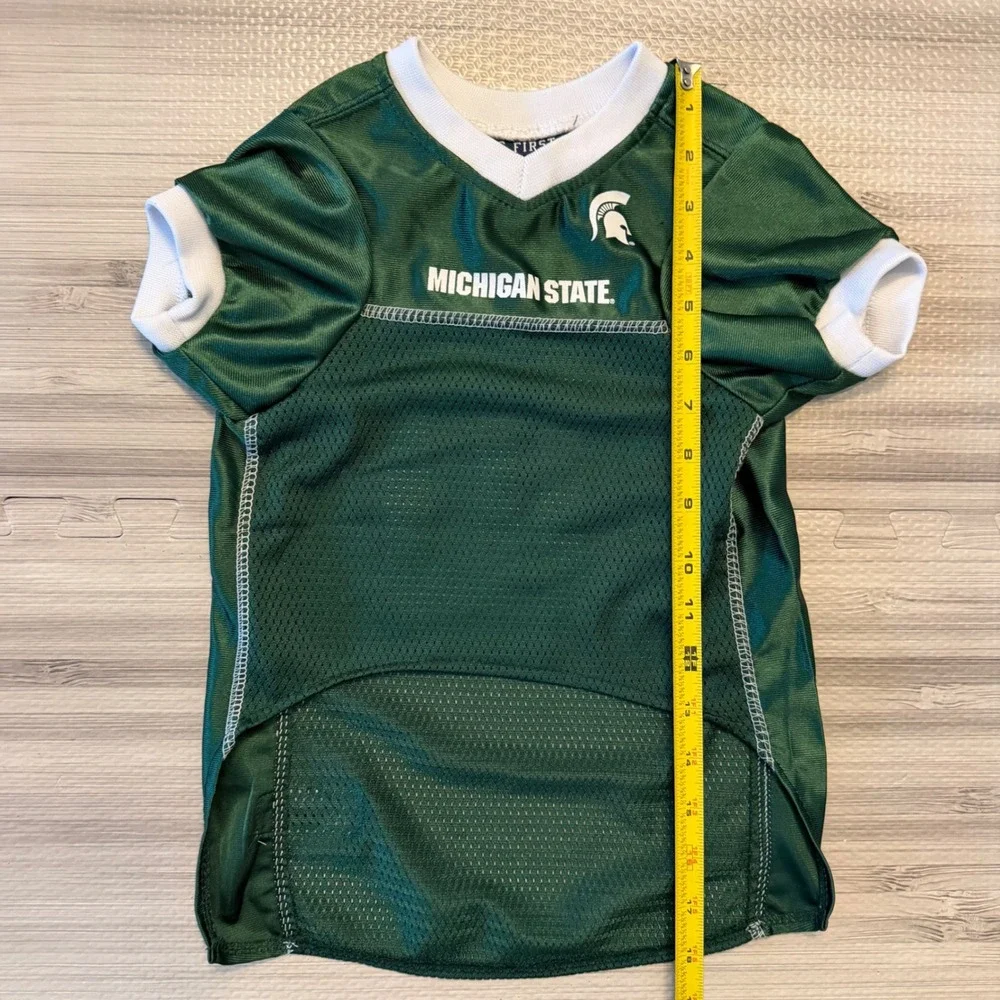 Pets First Michigan State Spartans Pet Jersey Dog XL (Runs Small) Green Mesh